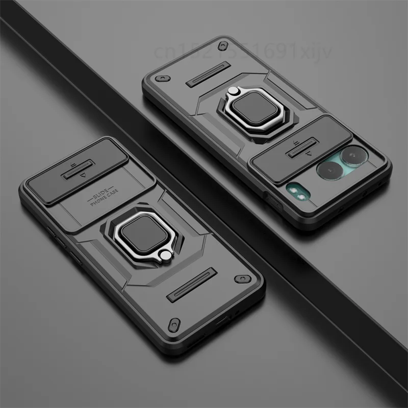 Funda con ventana deslizante para Oneplus Nord 4, soporte de batalla, lente de empuje mejorada, Funda trasera - imagen 5