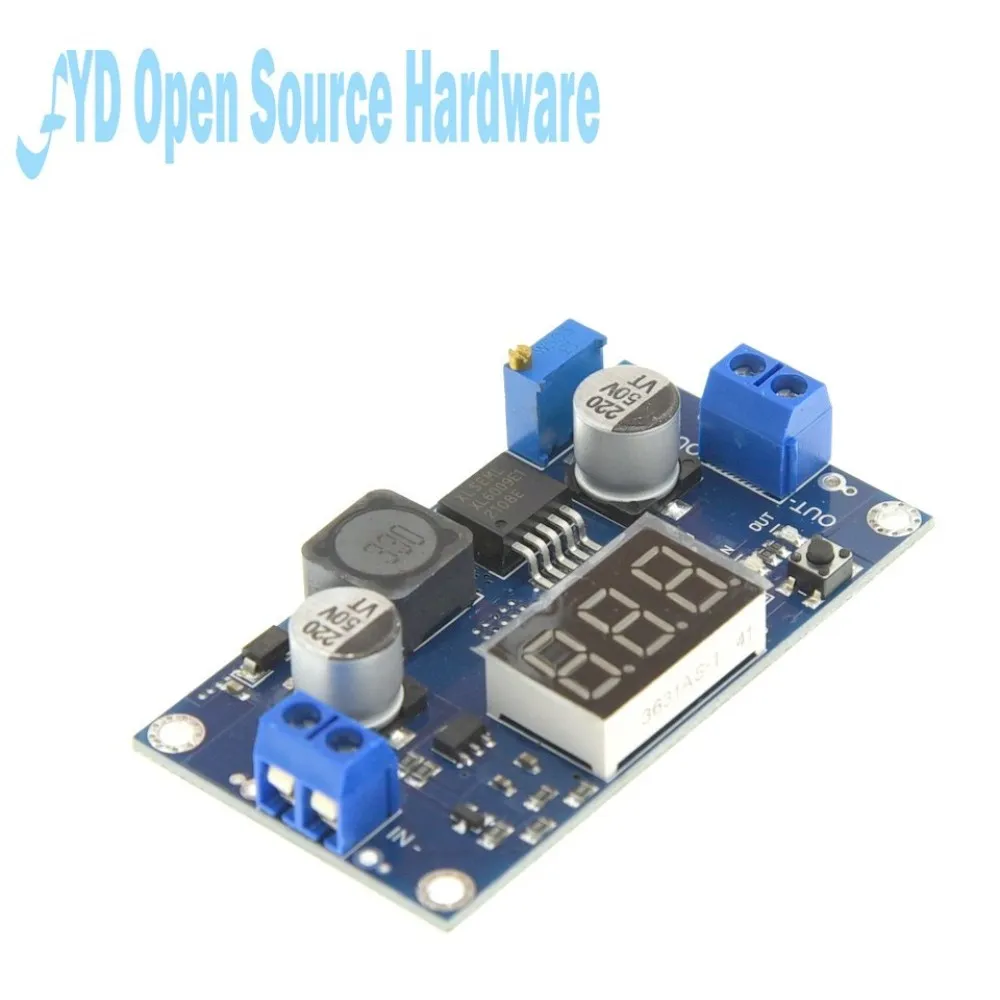 XL6009 DC-DC Boost Converter 3A, 4,5-32V a 5-52V Módulo elevador ajustable con voltímetro LED digital - imagen 3