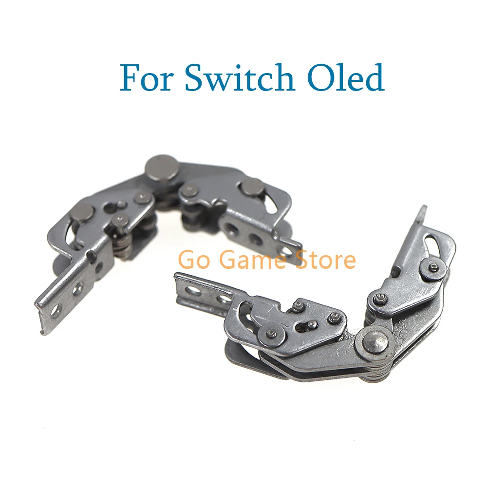 30 Uds = 15 pares de eje Original izquierdo derecho soporte de Metal bisagra eje consola cubierta trasera cadena para Nintendo Switch Oled