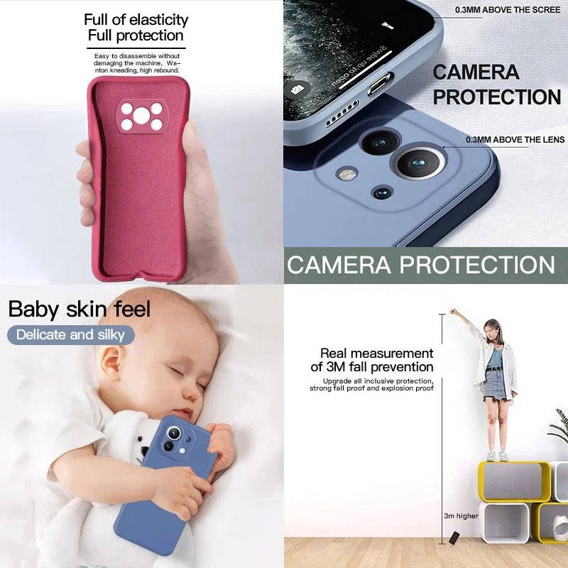 Funda de silicona líquida para móvil, carcasa para Xiaomi Mi 5X, 6X, 8SE, 9, 9T Pro, A3, 8 Lite, Mi 10, 10T Lite, Mi10, CC9 Pro, CC9E, Mix 2S - imagen 5