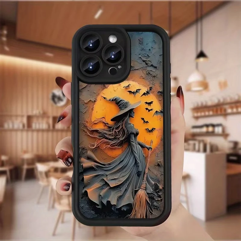 Funda Dark Bat Witch para Samsung Galaxy A53 A50 A50S A36 5G A35 A34 A33 A32 A30 A26 A24 A23 A22 A20 A16 A15 A14 A13 4G contraportada - imagen 3