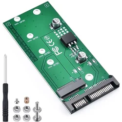 Adaptador convertidor NGFF M.2 a SATA M.2 NGFF a tarjeta SATA III de 22 pines basado en llave B/B + M SSD supervelocidad 6Gbps para ordenador portátil de escritorio