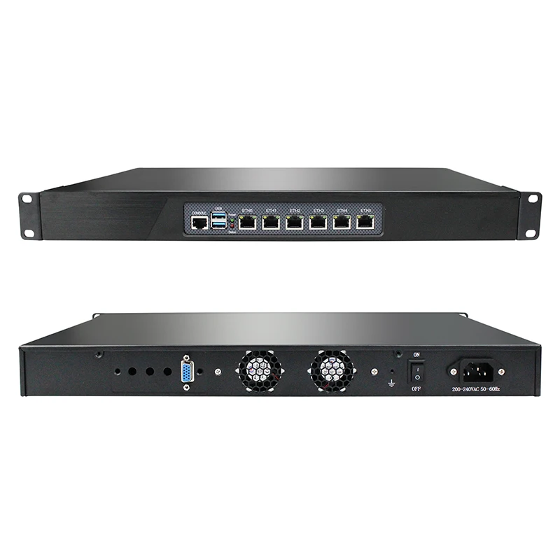 Firewall Mini PC Hardware VPN Appliance4 * LAN 4 * i225 igabit LAN N4000 J4125 N150 N100 7505 N5105 1U servidor de enrutador suave OPNsense