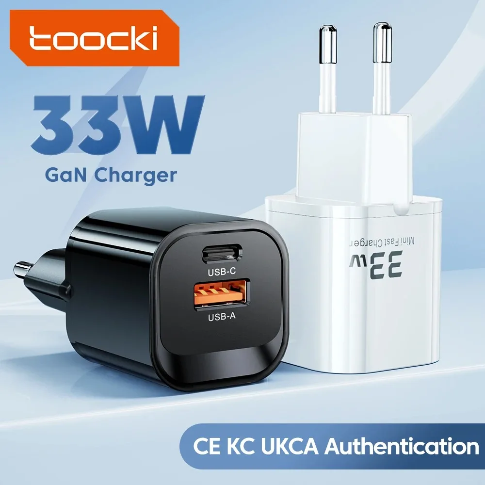 Toocki-cargador USB tipo C para teléfono móvil, dispositivo portátil de alta velocidad para iPhone, Xiaomi 13, Oneplus, Realme, PD3.0, QC3.0, PPS