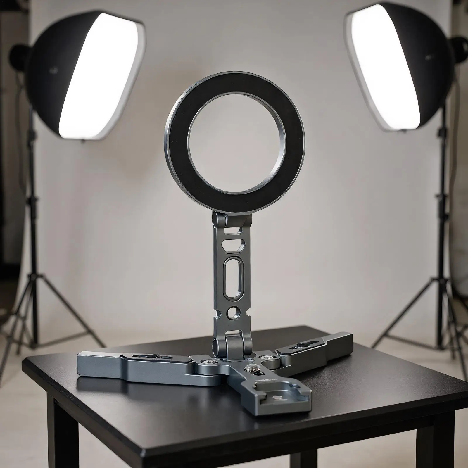 Soporte magnético para teléfono para escritorio, soporte plegable para teléfono móvil, rotación de 360 grados, soporte para teléfono móvil para aventura al aire libre - imagen 2