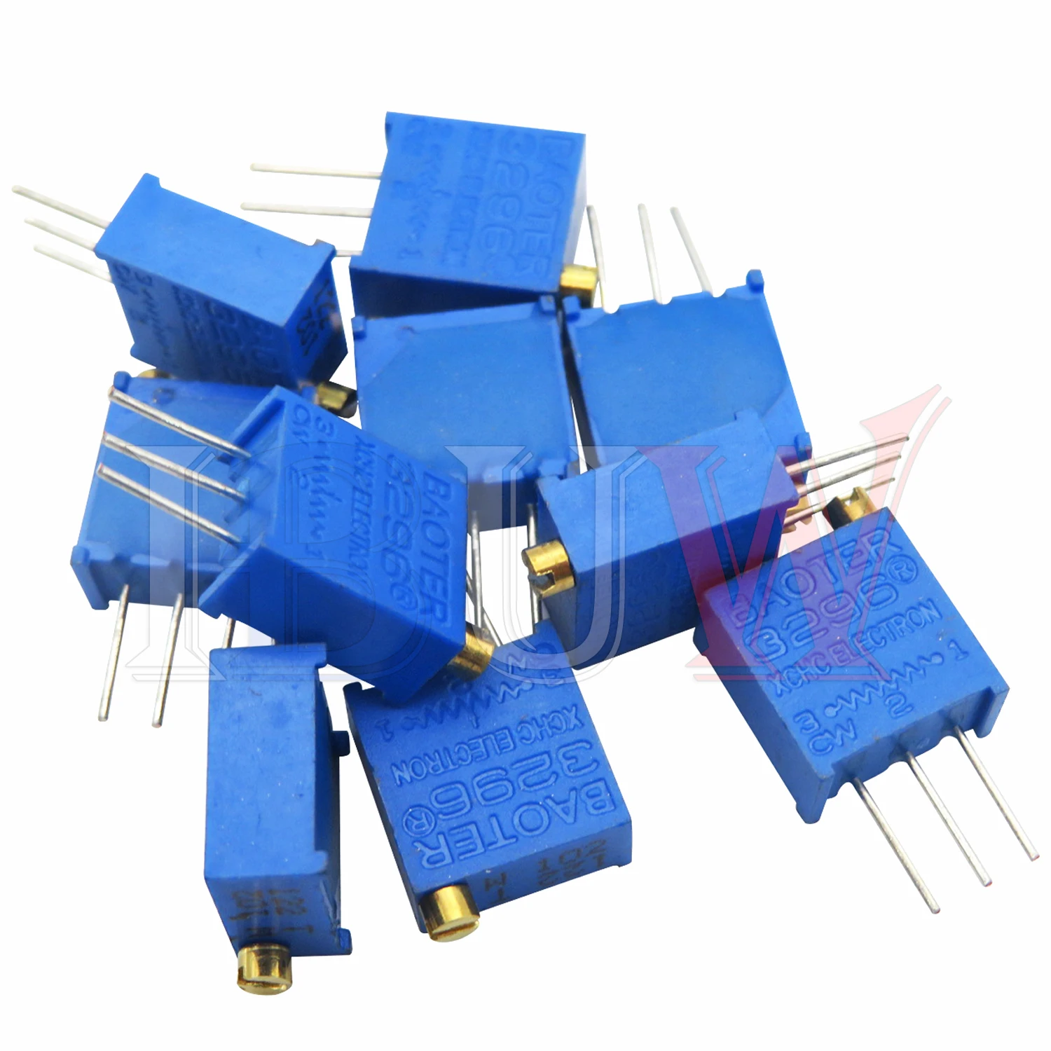 Potenciómetro de precisión ajustable, 10 piezas, 3296W, resistencia multigiro, 1K, 2K, 5K, 10K, 100K, 103, 100R - imagen 5