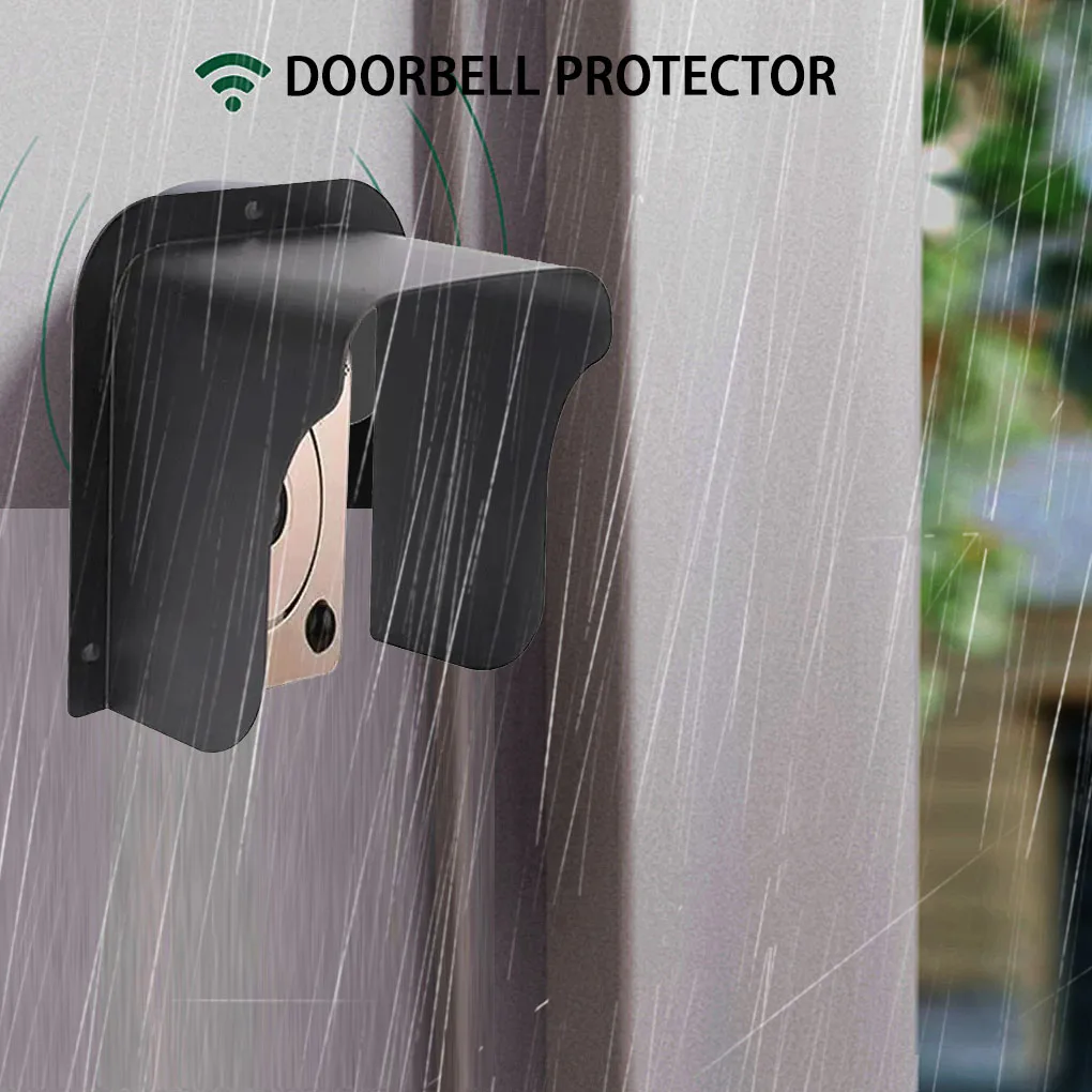 Cubierta impermeable para la lluvia del timbre, cubierta antideslumbrante para el sistema de control de acceso de la cubierta del timbre para cerradura de huellas dactilares, teclado al aire libre - imagen 3