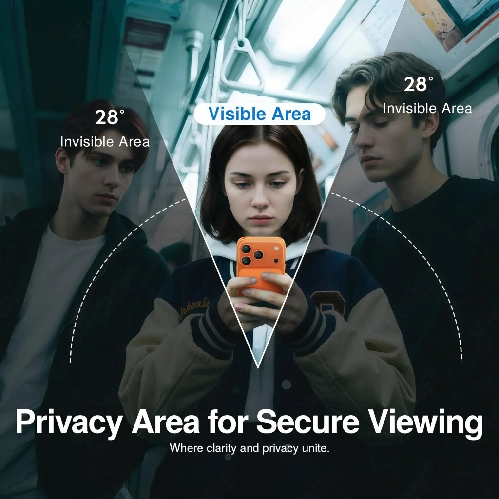 Protector de pantalla antiespía para iPhone 11, 12, 13, 14, 15, 16, 17 Pro Max, 14, 15, 16 Plus, 16e 17, película de privacidad de vidrio templado con aire, 2 uds. - imagen 3