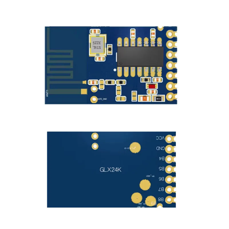 Módulo inalámbrico 2,4G, interruptor de 4 vías, control remoto, transmisión y recepción de clic, botón de bloqueo automático y bloqueo, código correspondiente