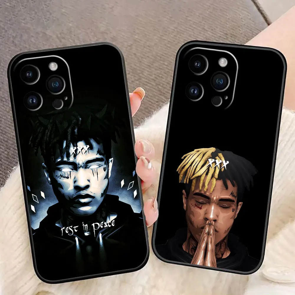 Singer X-XXXTENTACION 17 Funda de teléfono para iphone Apple 16E 16 15 14 13 12 11 Pro XS Max X SE 8 7 Plus Funda de silicona - imagen 2