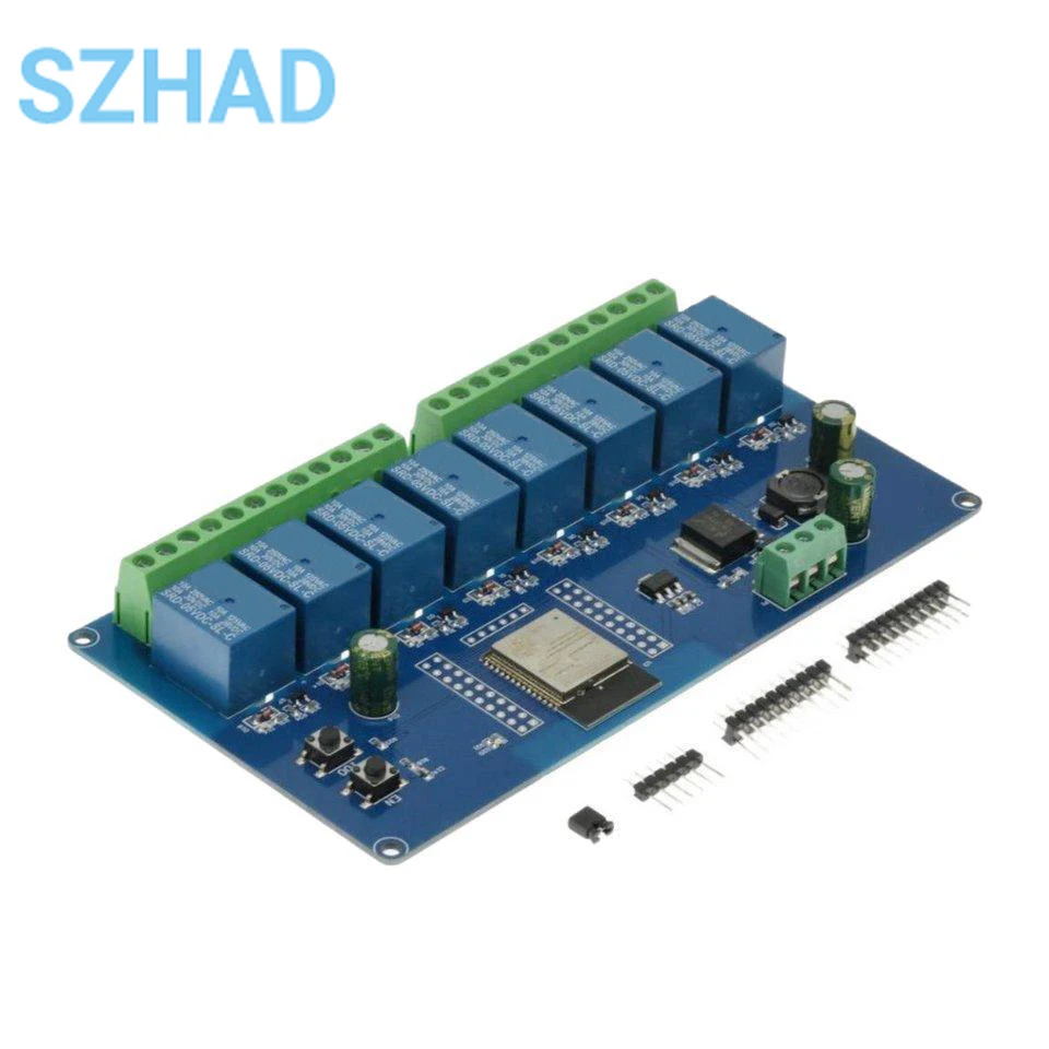 Módulo de relé BLE compatible con Bluetooth, fuente de alimentación de 1/2/4/8 canales, ESP32, WIFI, AC90-250V/DC5-30V, PLACA DE DESARROLLO DE ESP32-WROOM - imagen 2