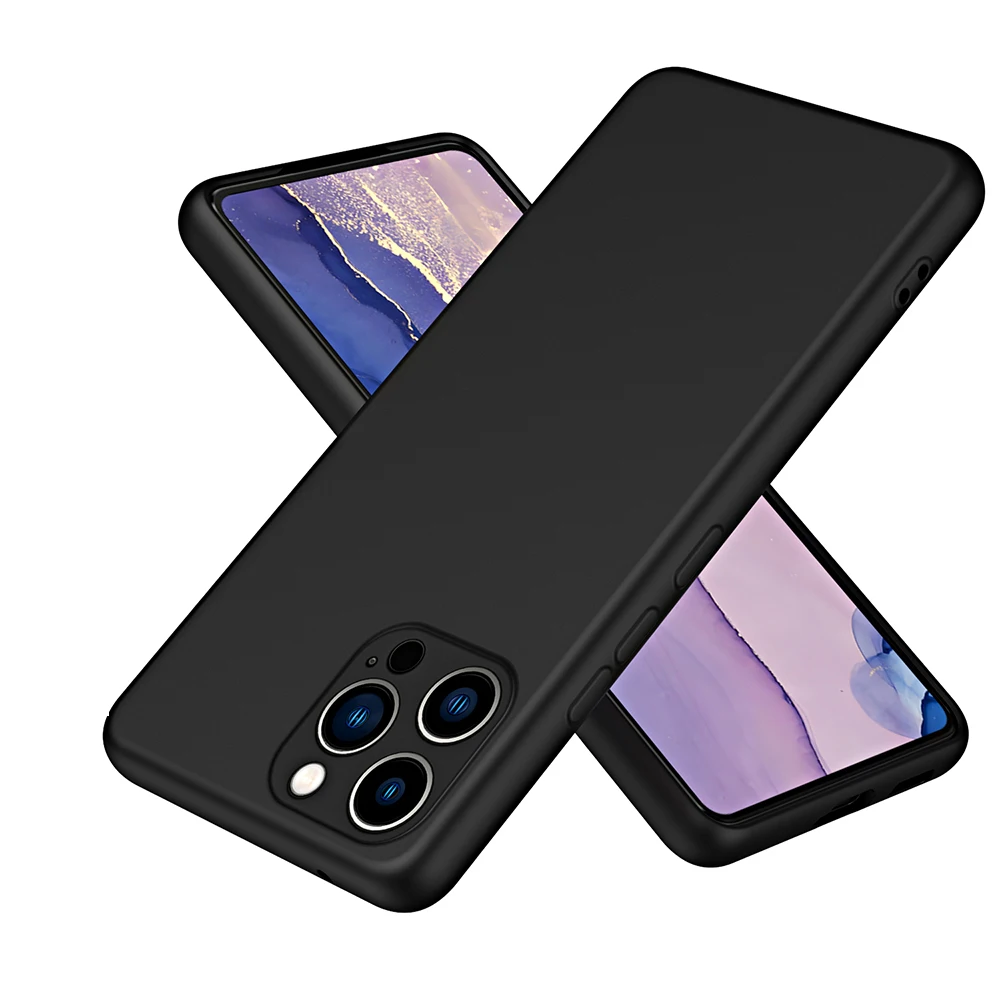 Funda de teléfono de silicona líquida para iphone 13 14 15 16 11 12 Pro XR X Xs Max 7 8 Plus mini SE 2020 2022 16E cubierta protectora de cámara - imagen 2