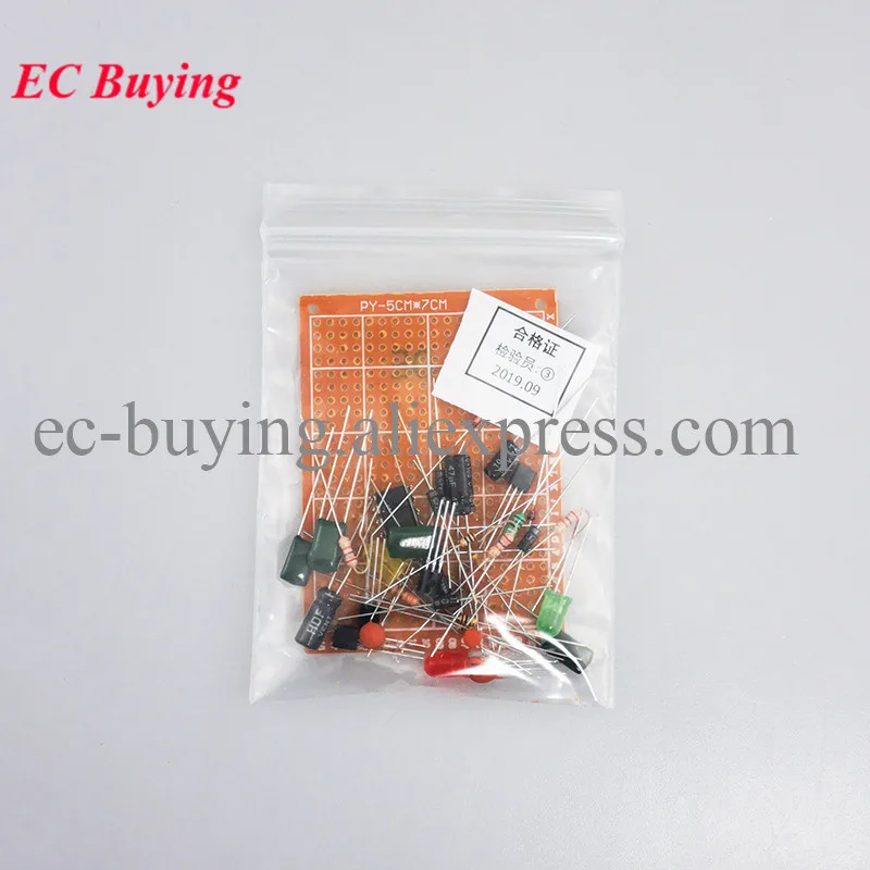 Kit de placa de circuito de experimento de identificación, componente de soldadura, práctica de soldadura, conjunto de entrenamiento de circuito electrónico, Kit DIY - imagen 5