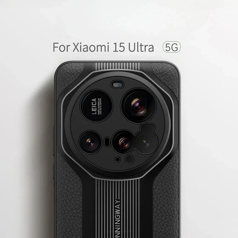 Para Xiaomi 15 Ultra funda de lujo con pintura brillante patrón de cuero Litchi + cubierta de borde de TPU suave para Xiaomi Mi 15 Ultra - imagen 4