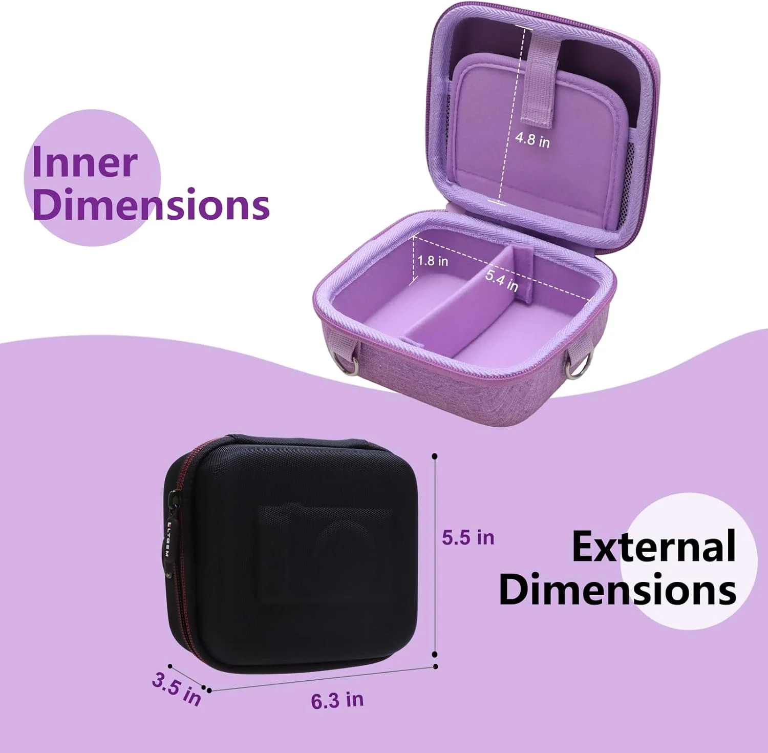 Funda LTGEM compatible con Canon PowerShot G7 X Mark II/G7 X Mark III/SX740/SX720 4K, violeta (solo funda) - imagen 3