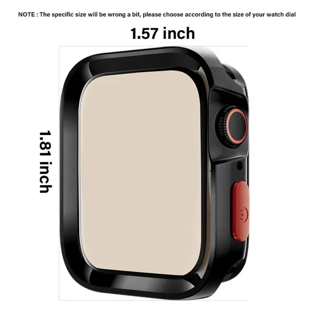 Funda TPU a prueba de golpes para Apple Watch, 49mm, 46mm, 42mm, 45mm, 41mm, 40mm, sin Protector de pantalla para iWatch 11 10 9 8 7 6 5 SE Ultra - imagen 3