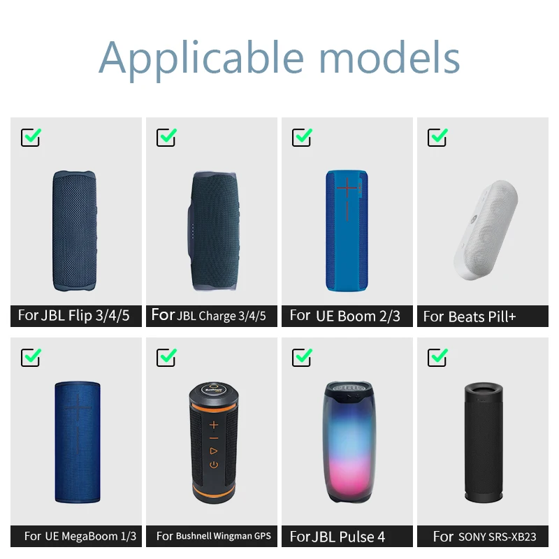 Soporte fijo Universal para altavoz de bicicleta, soporte de sujeción de bucle para JBL Flip 6 5 /Charge 5 altavoces - imagen 5