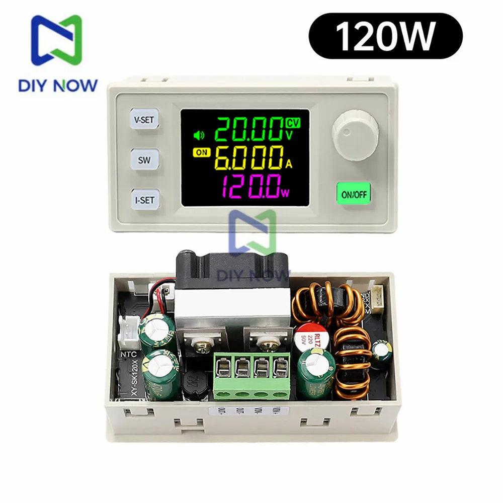 Módulo Buck-Boost ajustable CC Sk60X Sk120X Sk120 fuente de alimentación de laboratorio módulo de carga Solar de corriente de voltaje constante - imagen 2