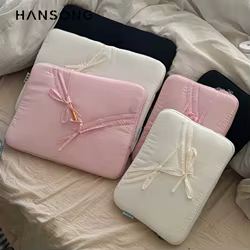 Funda hinchada para ordenador portátil de 11-15 pulgadas, funda para portátil para MacBook Air iPad Pro, bolsa para tableta, funda blanda para portátil a la moda ﻿