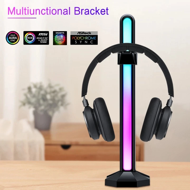 Soporte VGA Vertical RGB 12V 4 pines/5V 3 pines ARGB GPU soporte, soporte para tarjeta gráfica, Jack MOBO AURA SYNC, negro/blanco/rosa - imagen 4