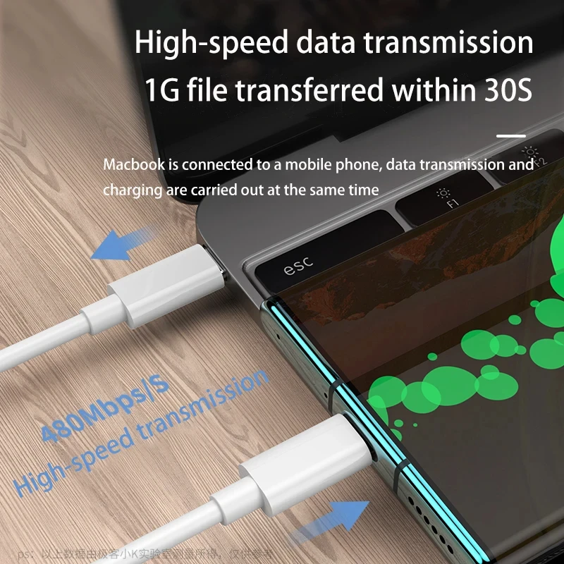 Cable de carga rápida USB C a tipo C 7A para iPhone 15 Cable tipo C para Samsung S21 Xiaomi Refmi Cable de datos de carga rápida para teléfono - imagen 4
