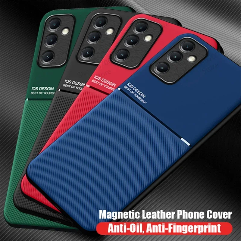 Funda de teléfono de cuero magnética para Samsung Galaxy A55 A54 A35 A25 A15 A14 A53 A34 A52 A24 A13 A51 A73 A33 A23 A72 cubierta a prueba de golpes - imagen 3