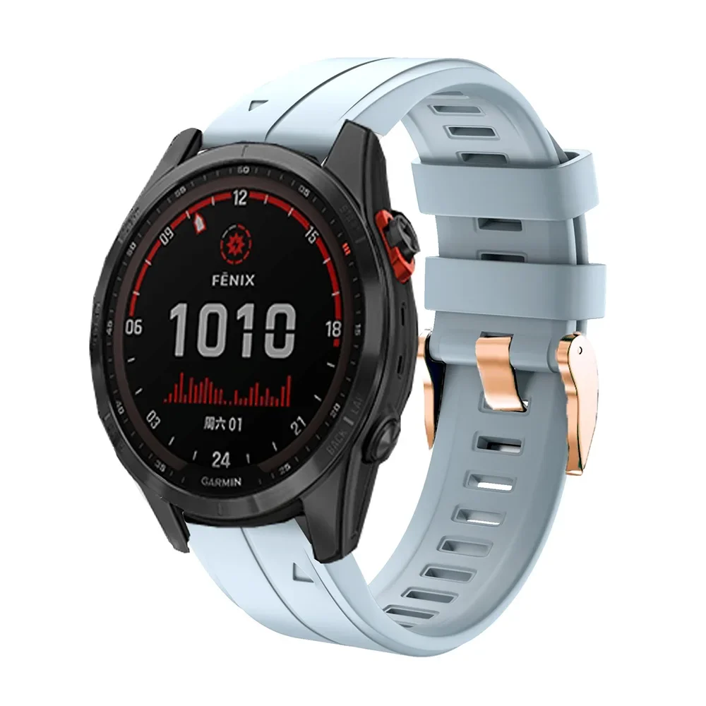 Correas de silicona para reloj Garmin Approach S70, repuesto de pulsera inteligente Fenix 7S Pro 6S 5S, 20mm, 42mm - imagen 5