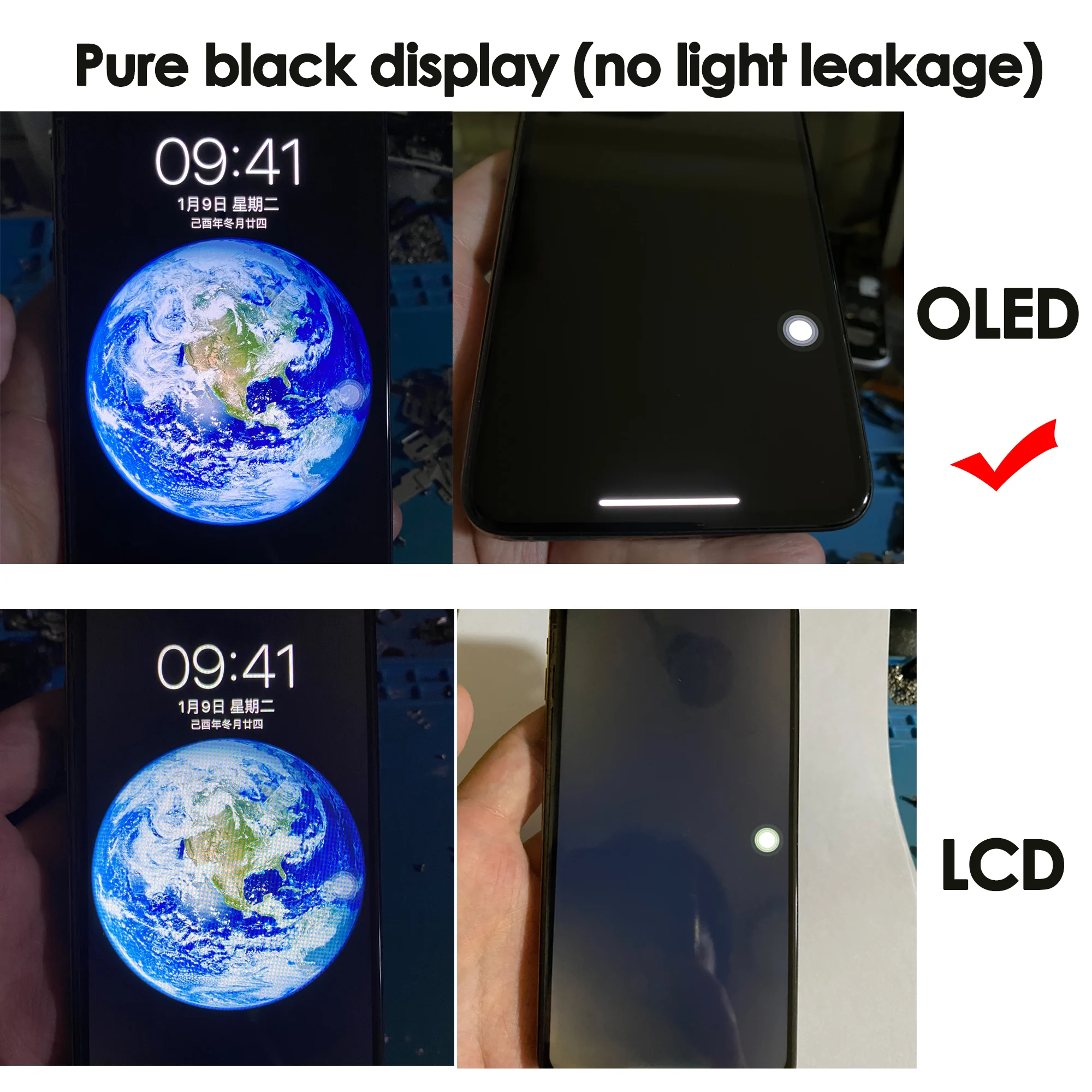 Pantalla OLED AAA de alta calidad para iPhone X, repuesto de pantalla táctil, montaje de digitalizador LCD, piezas de reparación, Kit al por mayor - imagen 5