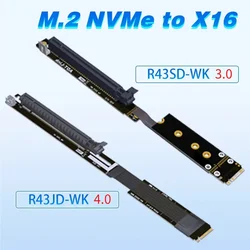 Adaptador M.2 NVMe a PCIe X16 4.0 para Minería GPU