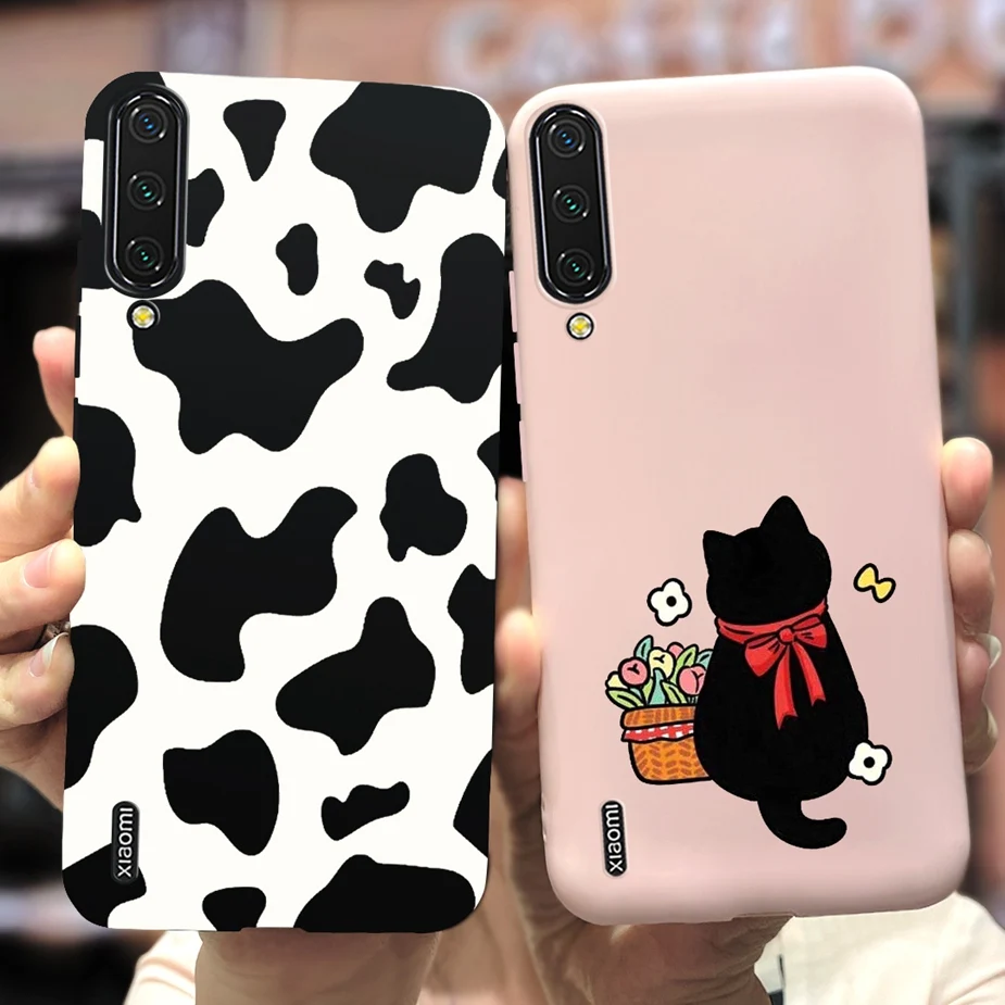 Funda de silicona suave para Xiaomi Mi 9 Lite, carcasa delgada con dibujos animados, parachoques a prueba de golpes, Mi CC9 - imagen 2
