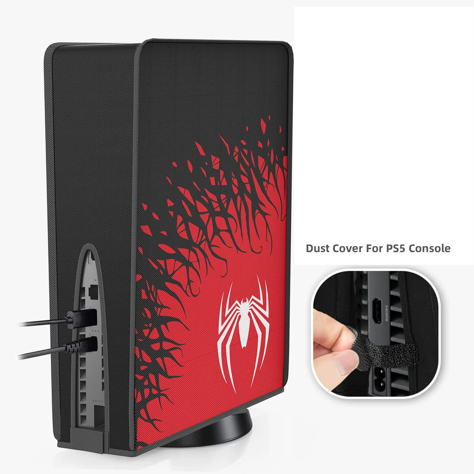 Nuevos accesorios para juegos Spider, funda antipolvo impermeable antiarañazos para consola delgada ps5/PS5, edición Digital y edición de disco - imagen 5