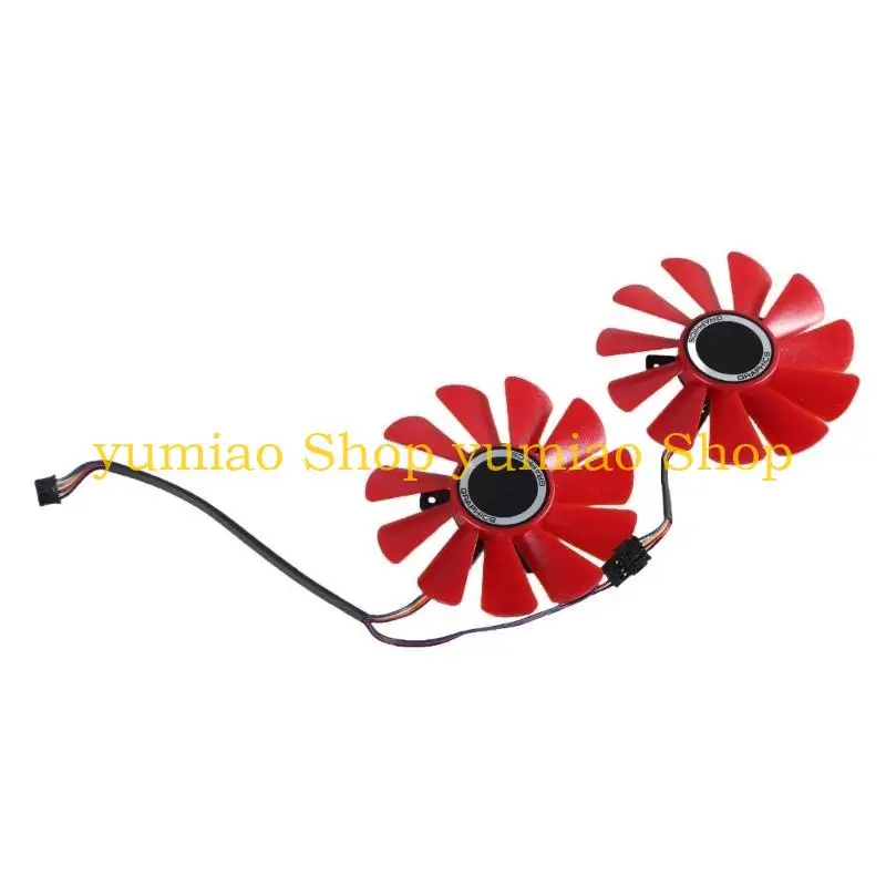 587B 2pcs Ventilador enfriamiento 120cfm para estuche computadora y disipación calor eficiente GPU - imagen 3