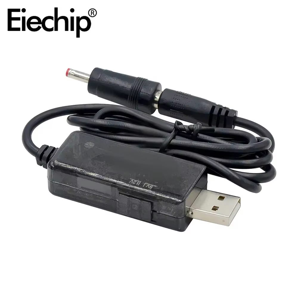 Cable convertidor de aumento USB, conector para fuente de alimentación, cargador, convertidor de potencia, 5V a 9V, 12V, 3,5x1,35mm - imagen 4