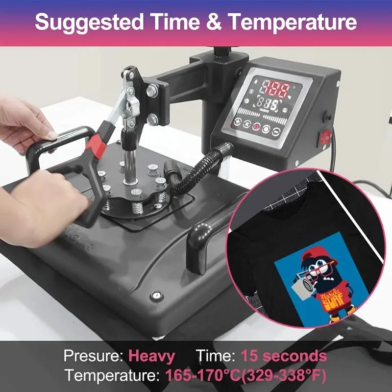 100-10 Uds. Papeles de transferencia de calor por sublimación A4, impresión DIY para ropa, camiseta, taza, almohada, papeles de transferencia térmica A4 - imagen 5