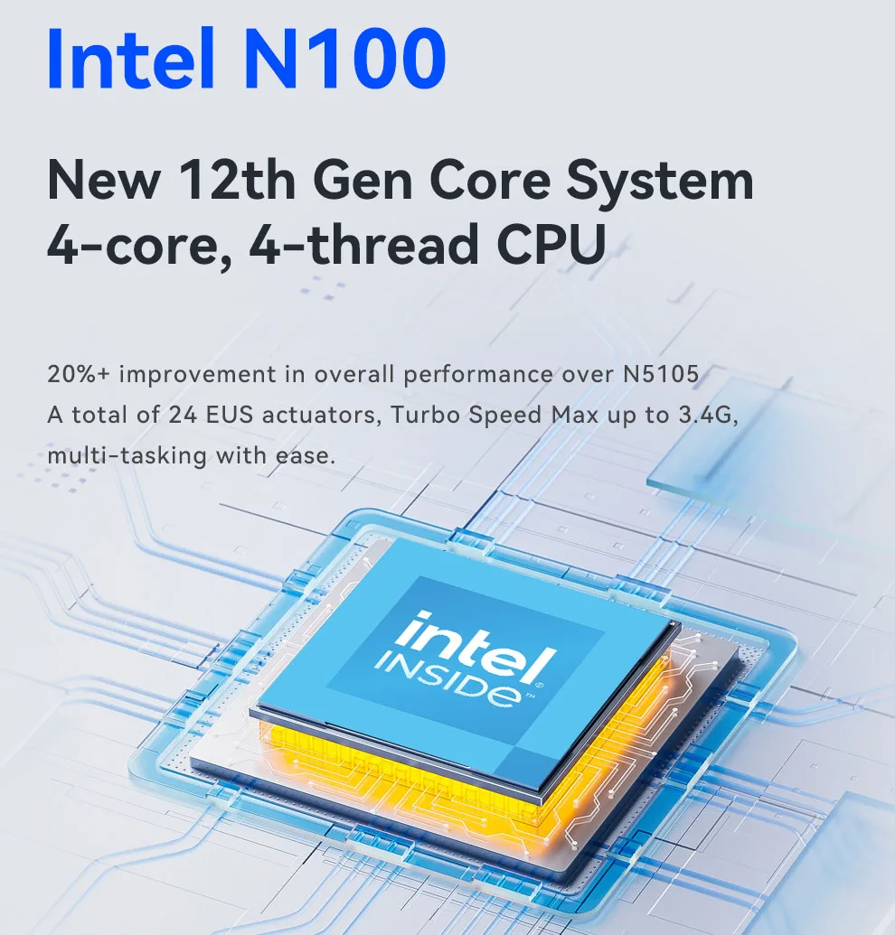 BEBEPC NAS Mini PC Barebone Kit con AMD R7 5285U/N100/N150 DDR4 M.2 NVME 2280 WiFi6 Soporte Linux, Escritorio para el hogar Win11 Ready - imagen 2