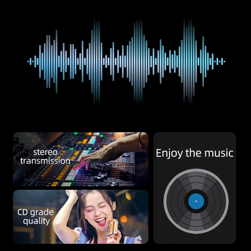 Receptor y transmisor de Audio USB 4 en 1, adaptador inalámbrico estéreo AUX RCA de 3,5 MM, Dongle de tarjeta de sonido con micrófono para PC, TV y coche - imagen 2