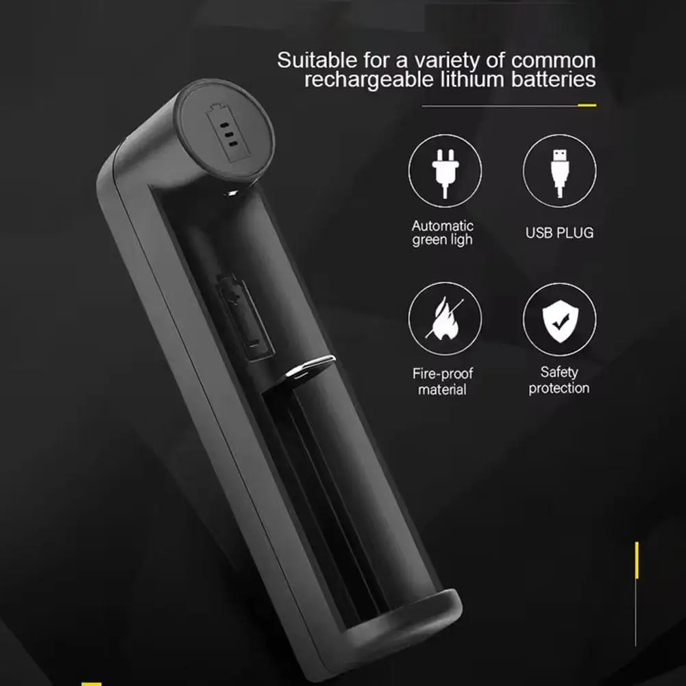 Cargador de batería de iones de litio de un solo ranura para 21700 26650 18650 16340 baterías 4,2 V cargador USB J5Q7 - imagen 2