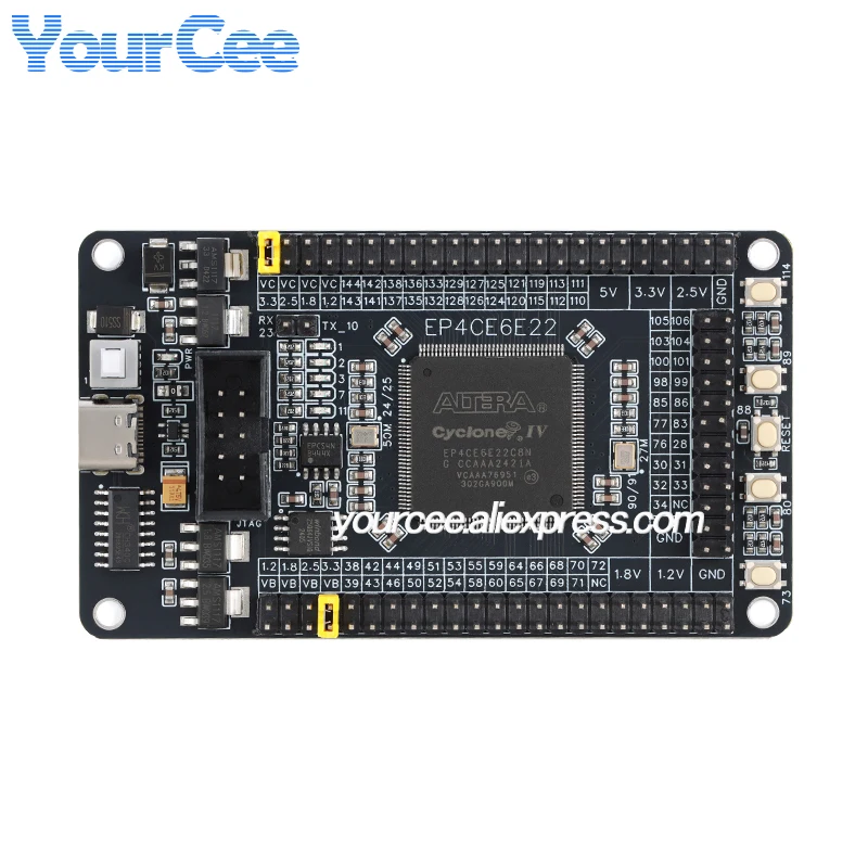 EP4CE6E22C8N FPGA EP4CE6E22 JTAG puerto de descarga RAM276480 bits sistema módulo de placa de desarrollo de aprendizaje central - imagen 5