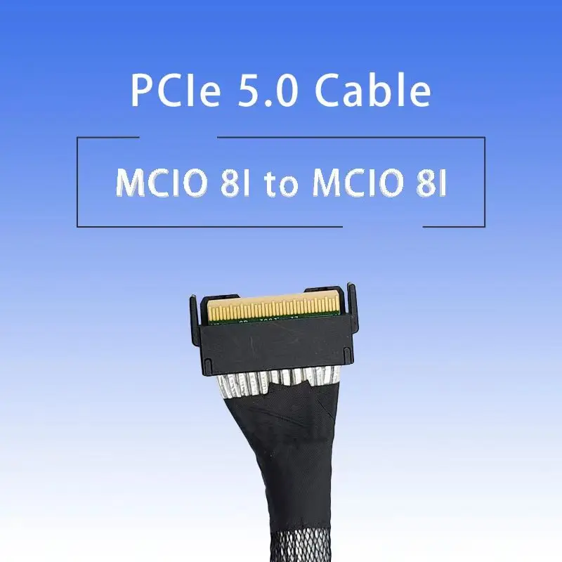 Cable PCIe5.0 de alta velocidad SAS MCIO 8i a MCIO 8i NVMe - imagen 2