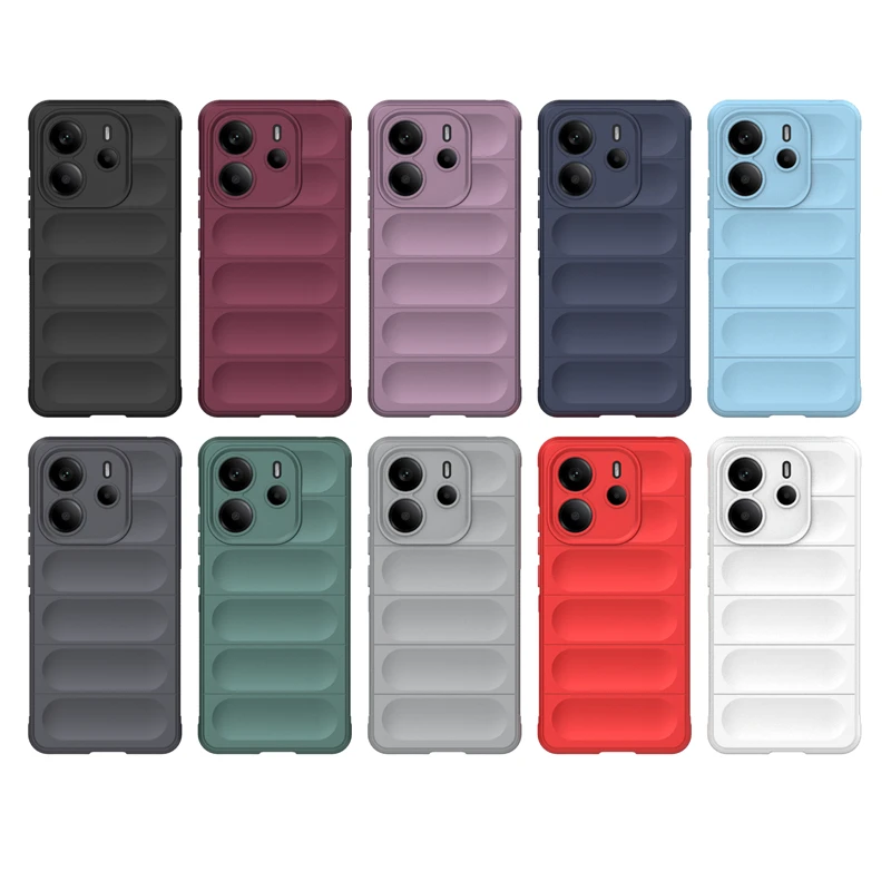 Para Redmi Note 14 4G funda Redmi Note 14 Note14 4G Capas nuevo parachoques trasero a prueba de golpes suave TPU Fundas Xiaomi Redmi Note 14 4G - imagen 2