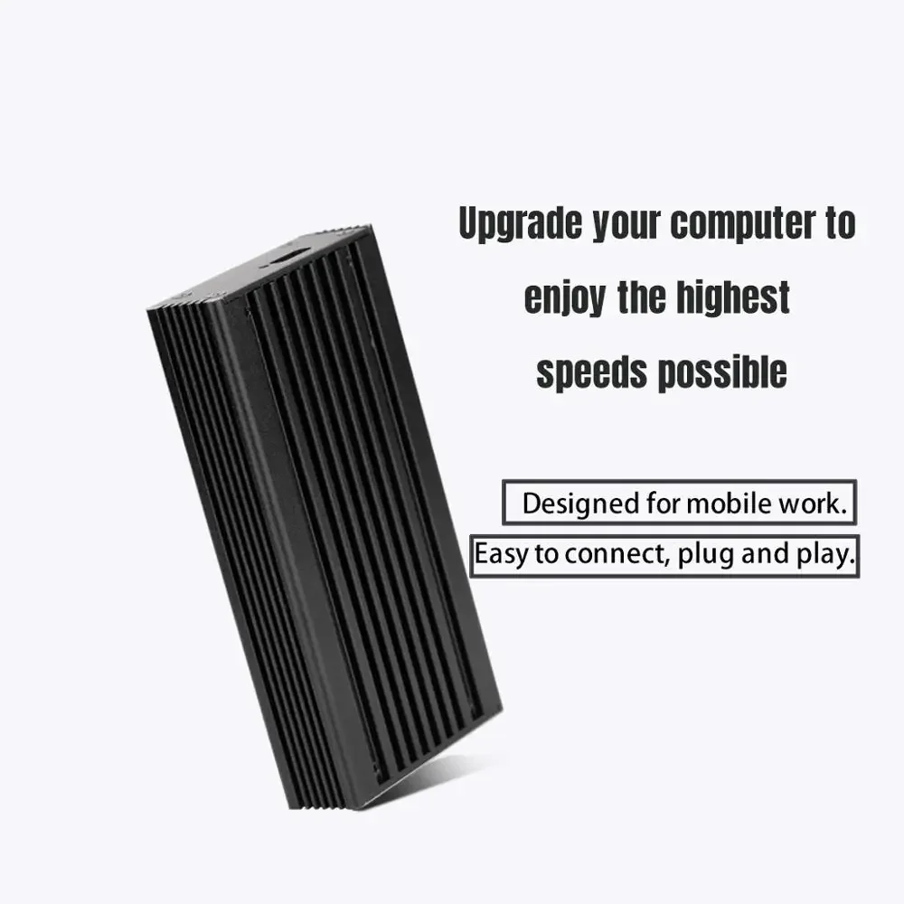 Thunderbolt 3 40Gbps NVME M.2 SSD caja 2TB USB C de aluminio con Cable Thunderbolt 3 C a C de 40Gbps para ordenador portátil de escritorio - imagen 2