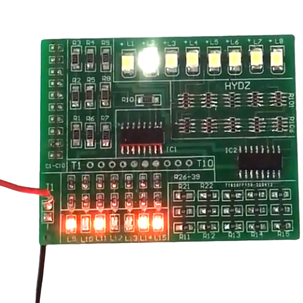 SMT SMD Kit de práctica de Proyecto de soldadura de componentes, placa de resistencia, Transistor de diodo, Kit electrónico de bricolaje, aprendizaje de soldadura