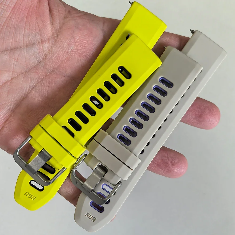 Correa de reloj inteligente de silicona de dos tonos de liberación rápida de 22mm para Huawei GT/Amazfit/Xiaomi S4/Honor/Suunto pulsera deportiva