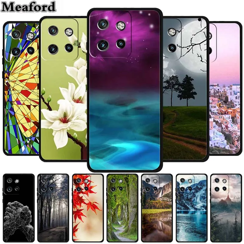 Para Motorola Edge 50 Neo 5G funda Original de silicona suave TPU fundas de teléfono contraportada para Motorola Moto S50 Protector de paisaje etui
