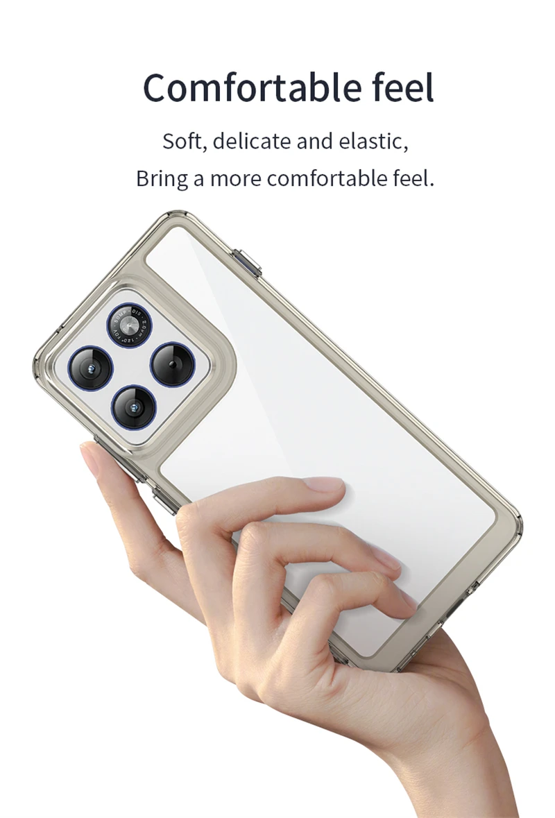 Funda de teléfono transparente para Motorola Moto X70 Air, funda protectora colorida para Moto X70 Air Cover para Moto X70 Air de 6,67 pulgadas - imagen 2