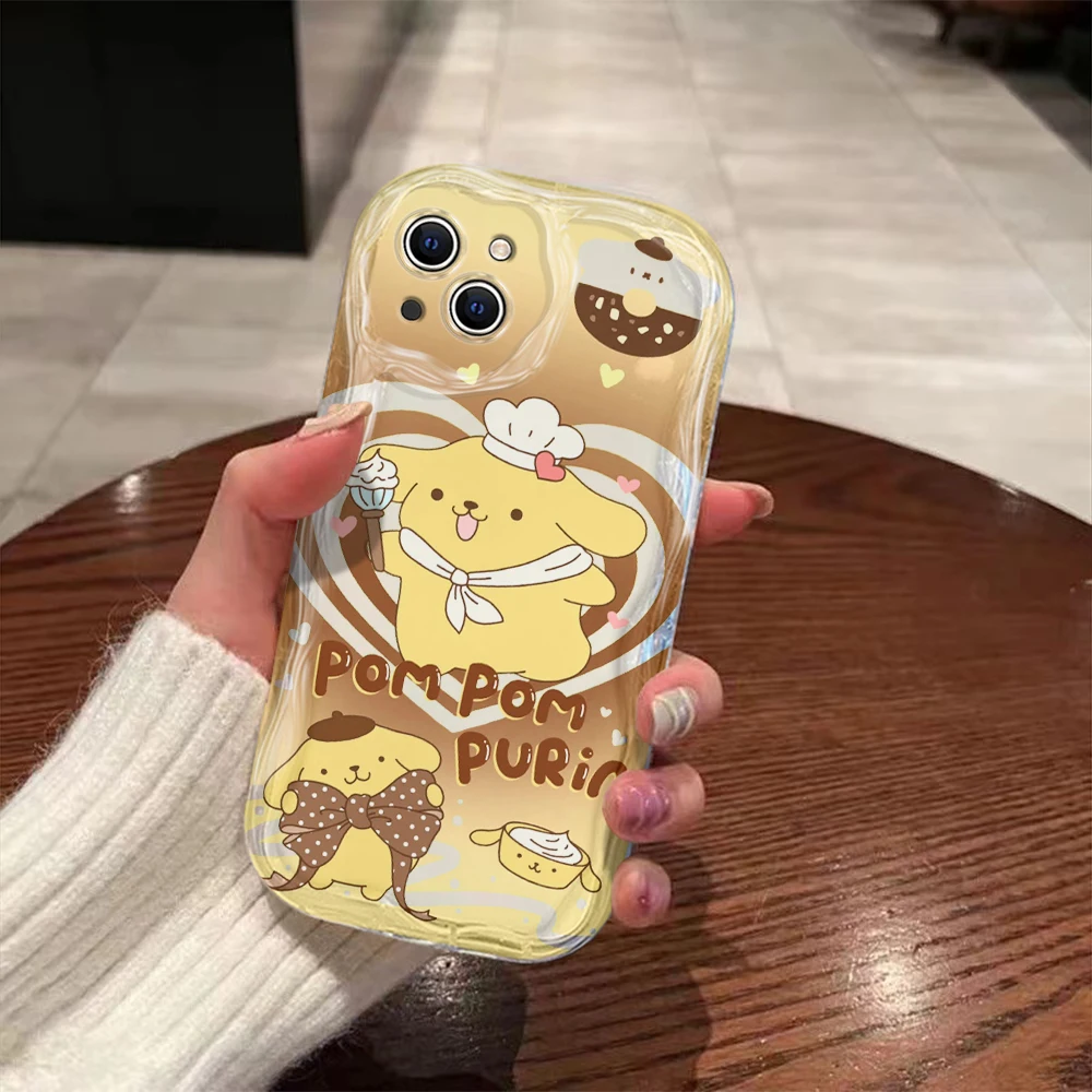Funda de silicona suave con dibujos animados para iPhone, carcasa con diseño de cinnamons, kuromis, ondas 3D, para modelos 16, 15, 14, 13, 12, 11 Pro Max, Mini, X, XR, XSMAX, 8, 7, 6S Plus - imagen 5