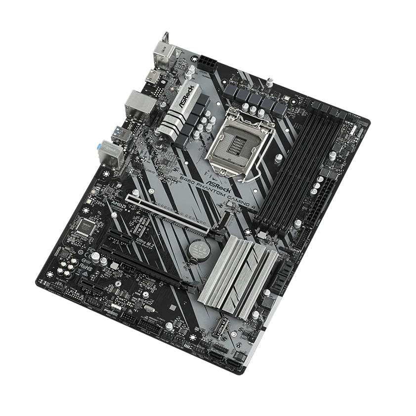 Placa base ASRock B460 PHANTOM GAMING 4 compatible con 10900K 10100F 10600KF 10400KF 10700k G6400 G5900 CPU DDR4 M.2 HDMI ATX LGA 1200 - imagen 3