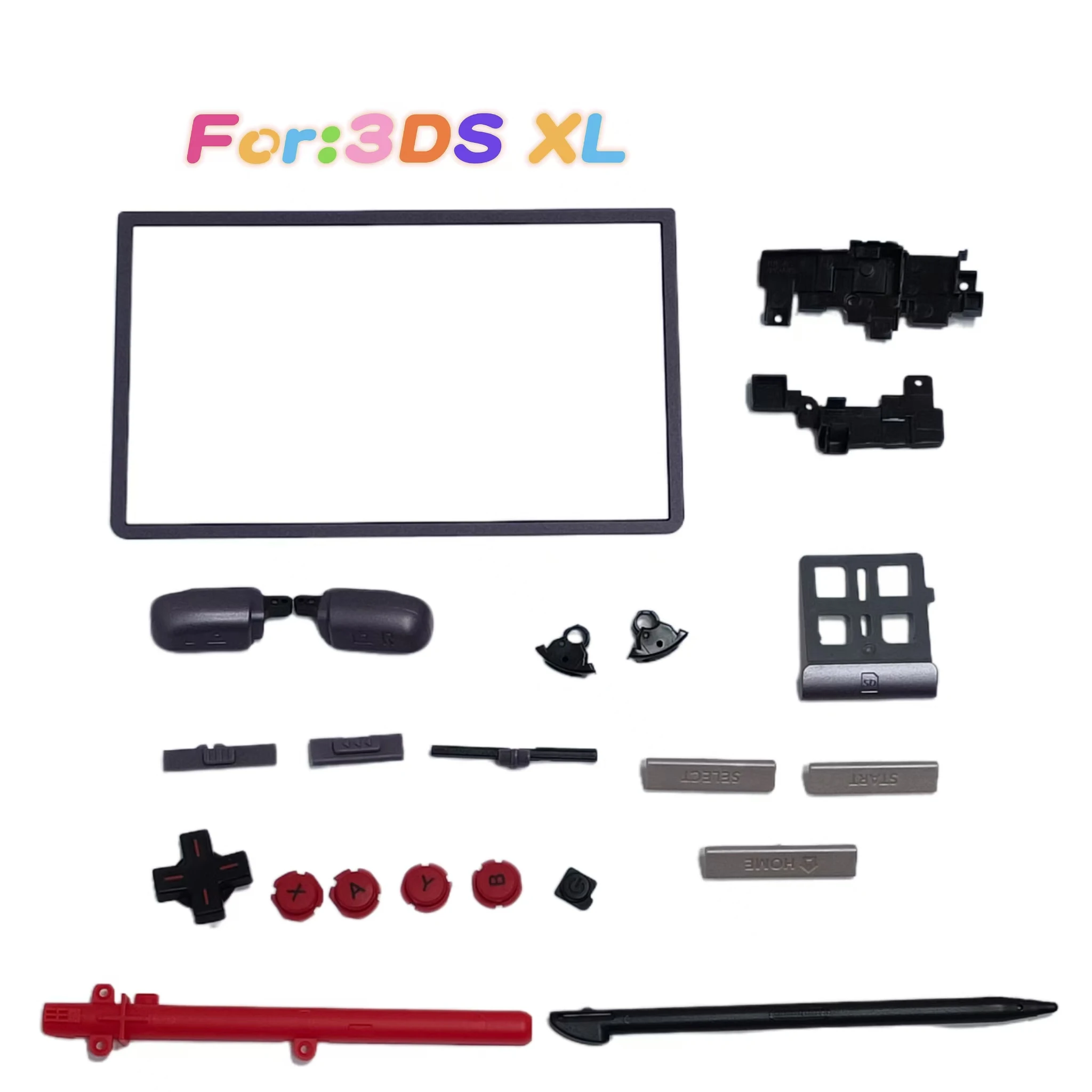 Accesorios grises originales de edición limitada, teclas de botones para consola Nintendo 3DS XL LL, equipo de juegos Compatible - imagen 3