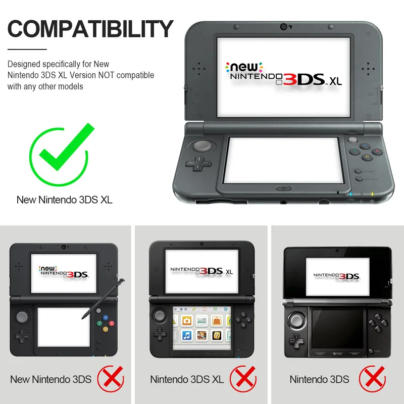 Funda protectora dura transparente para Nintendo 3DS XL LL, accesorio de juego, 1-10 piezas - imagen 5