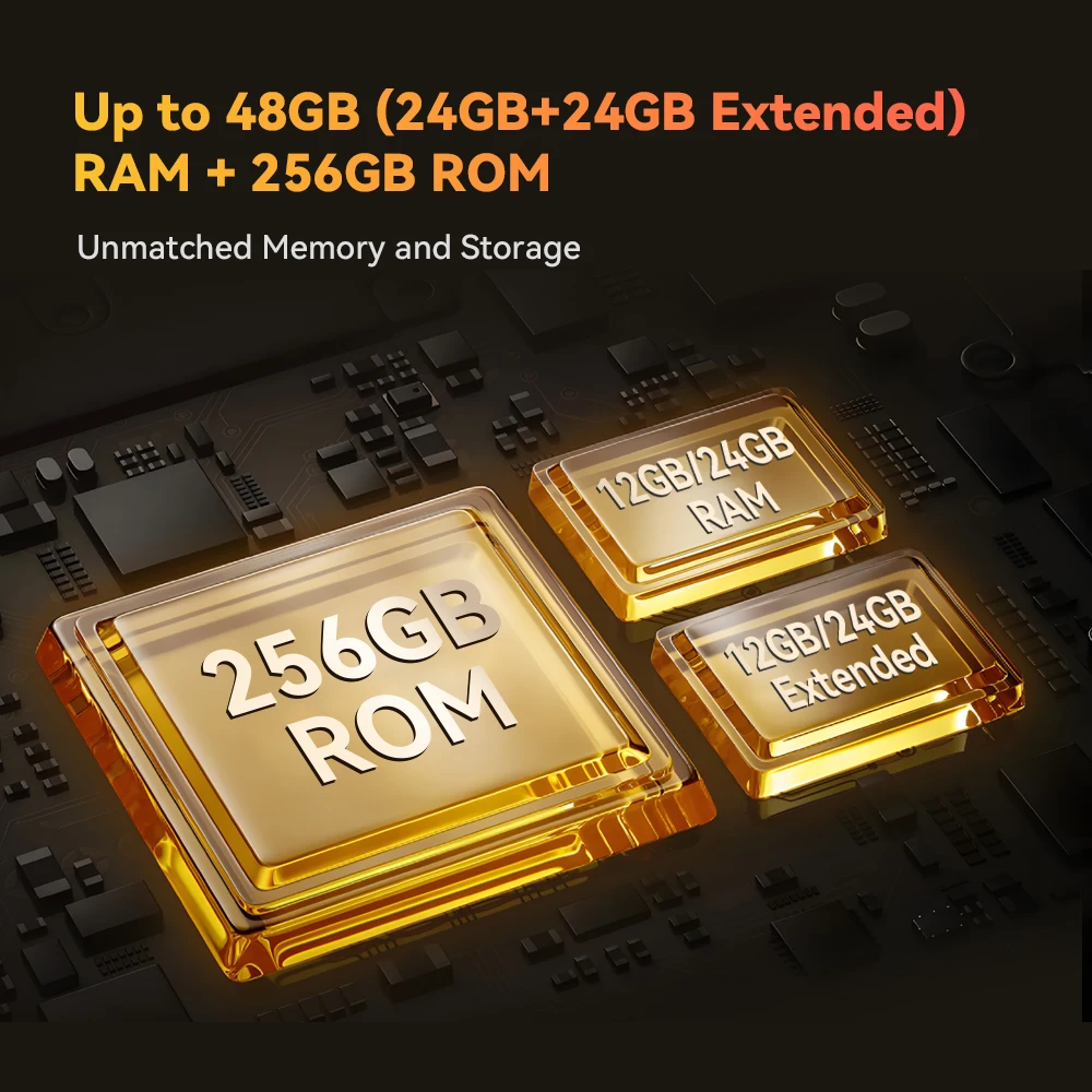 [Estreno mundial] CUBOT KINGKONG X PRO, robusto telefono Smartphone 5G, Dimensity 8200, 4nm, 3,1GHz, Pantalla de 6,72" a 144Hz, Batería de 10200mAh, 24GB RAM (12+12GB ampliados), 256GB ROM, Cámara de 100MP,5G movil NFC - imagen 3